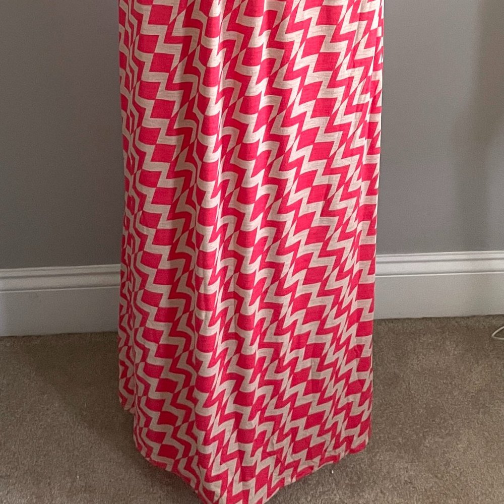 Three Pink Hearts . Melon Colored Patterned Strap… - image 3